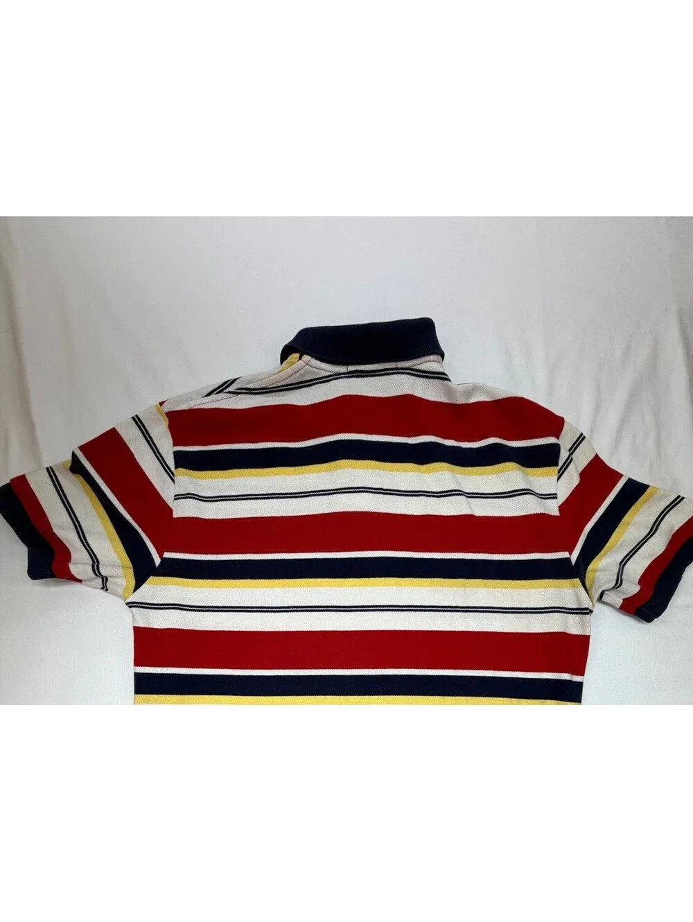 Polo Ralph Lauren Men's Polo Shirt Striped 2-Button Logo Size Large Multicolor